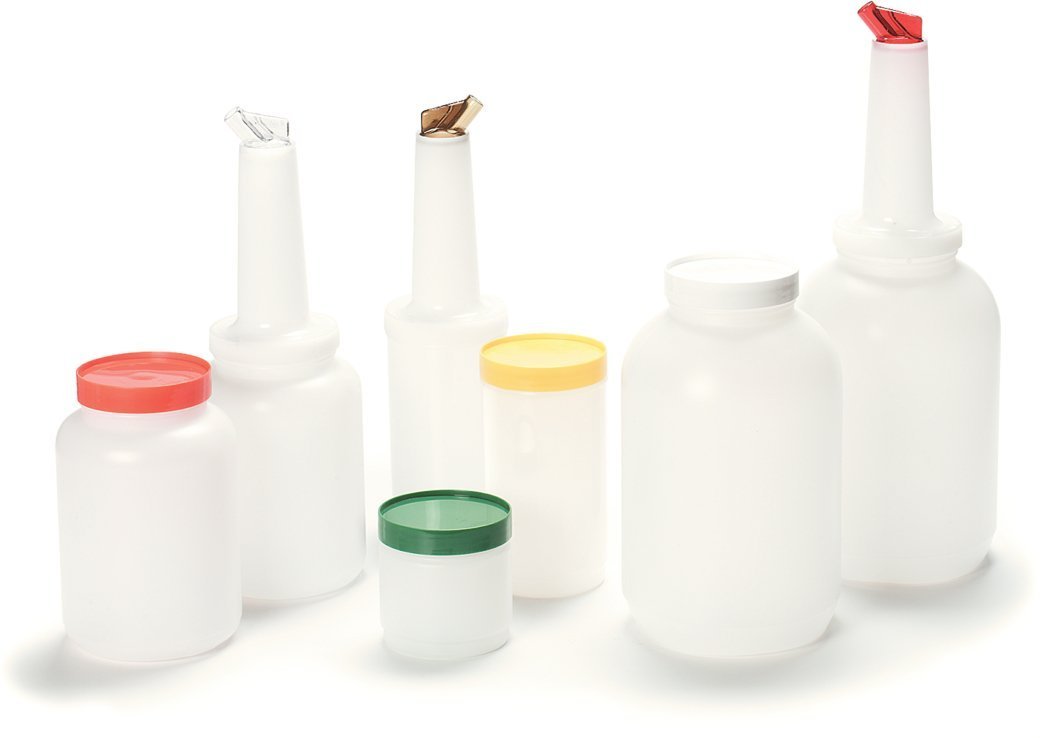 Carlisle PS801B00 Store N' Pour Complete Unit Assorted Colors, 1 Gallon Capacity, Assorted (Pack of 6)