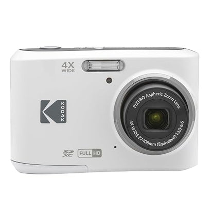 Kodak PIXPRO FZ45-WH - Cámara Digital de 16 MP, Zoom óptico de 27 mm, Gran Angular, 1080P, Full HD, Video, 2,7 Pulgadas, cámara de vlogging LCD (Blanco)