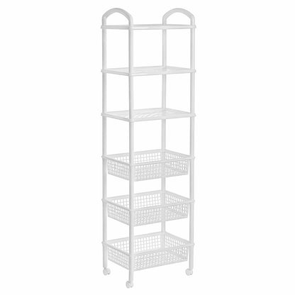 Liftor Italhome Estante De Plástico, Organizador De Cocina con Ruedas Prakti Alacena