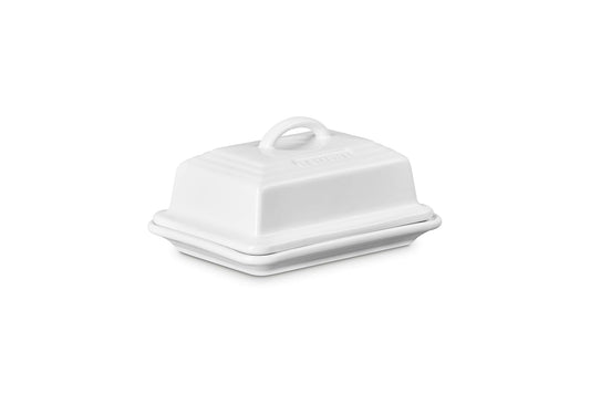 Le Creuset of America Heritage Stoneware Butter Dish, White