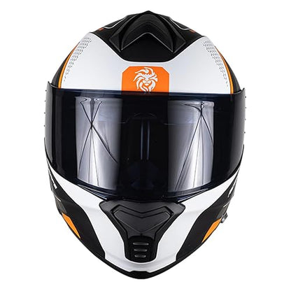 KOV Casco Revenge Thunder Naranja ABATIBLE Deportivo Certificado Dot