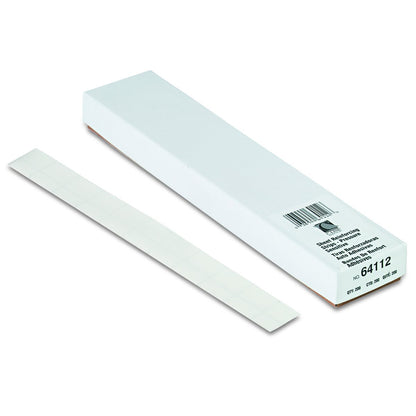 C-Line Tiras autoadhesivas, 10.75 x 1 pulgadas, transparente, 200 por caja (64112), Tiras de refuerzo, Transparente, 1" x 10.75"