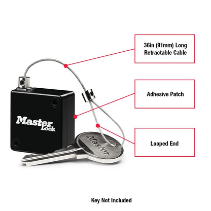 Master Lock 5490D - Caja de bloqueo retráctil