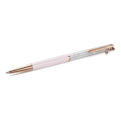 Swarovski Bolígrafo Crystalline Silk, Símbolo del infinito, Lacado rosa, baño tono oro rosa