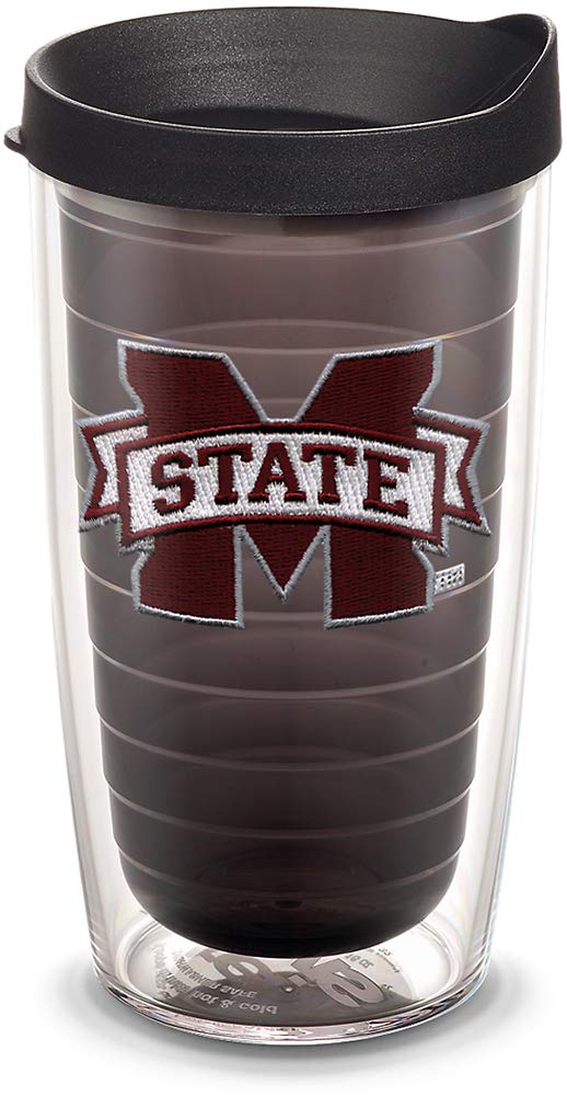 Tervis Vaso con Tapa, Diseños de Equipos Universitarios NCAA - Mississippi St Univ - 473,18ml - Cuarzo