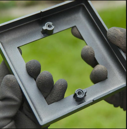 Nuvo Iron ADPBS6 - Base de falda de aluminio para postes de 6 x 6 pulgadas, 1 unidad (paquete de 1), color negro
