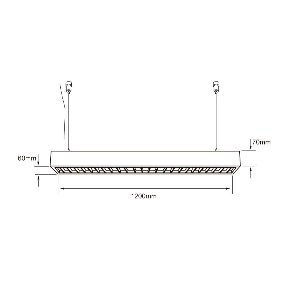 Tecnolite Lámpara Colgante LED, Luz de Techo Minimalista, 40 W, Luz Blanca 4 000 k, Atenuable, 127 V, 4500 lm,