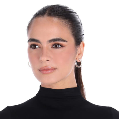 Napier Aretes Cristal Letra C Para Mujer
