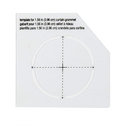 Dritz 1-9/16 Pulgadas Cuadrados, Ojales de Cortina Negros, 1-9/16, 8 Unidades