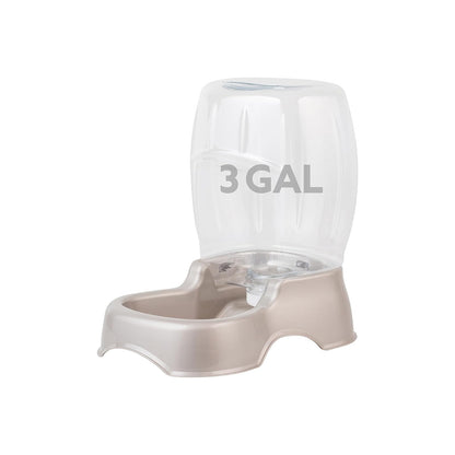 Petmate Pet Cafe Pet Waterer, 1/4 Gal, Pearl Lady Pink, Pearl Tan, 82.5 cm (alto) x 1.6 m (ancho)