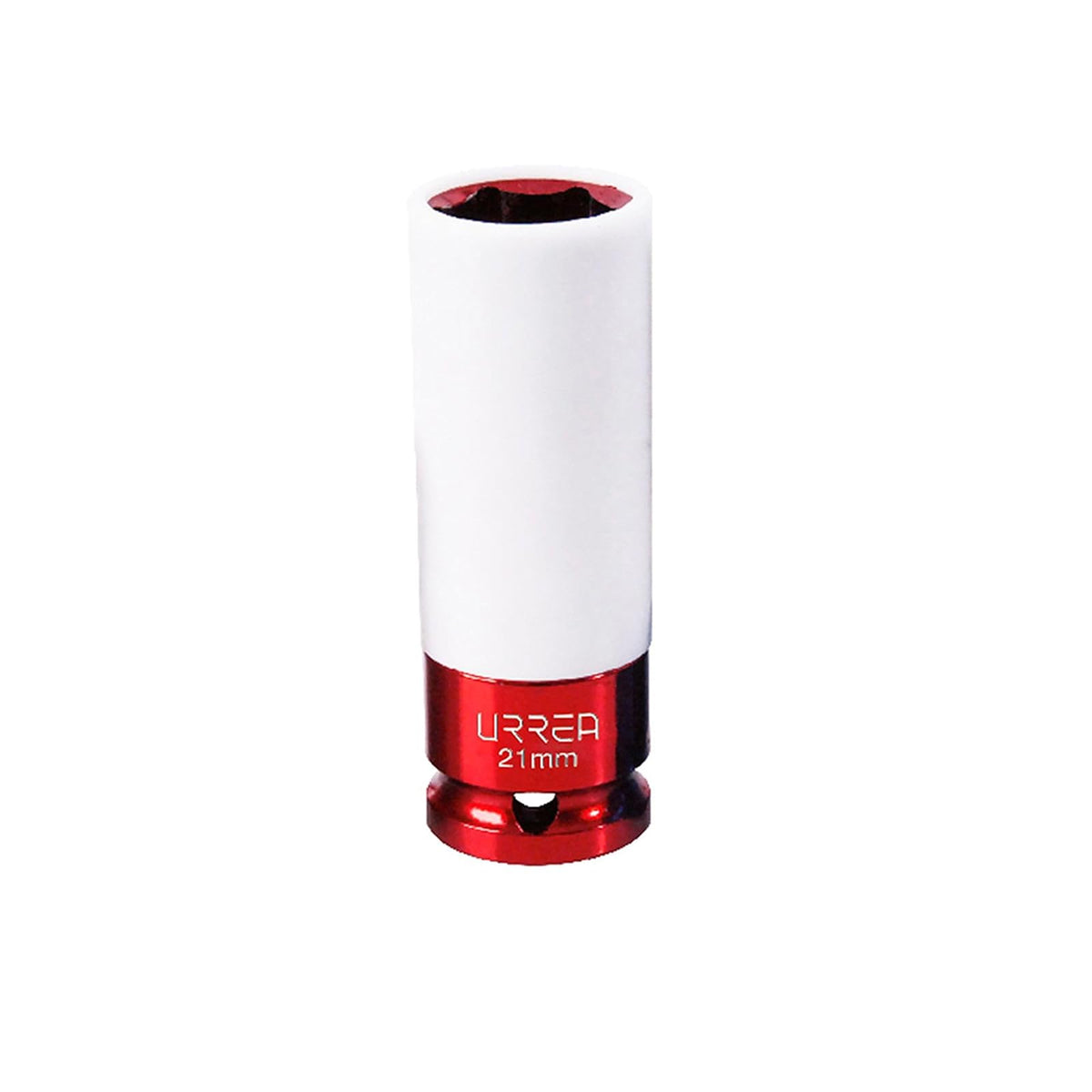 Urrea 7328P Dado de Impacto Cuadro de 1/2 pulg con Protección Nylamid - 21 mm rojo