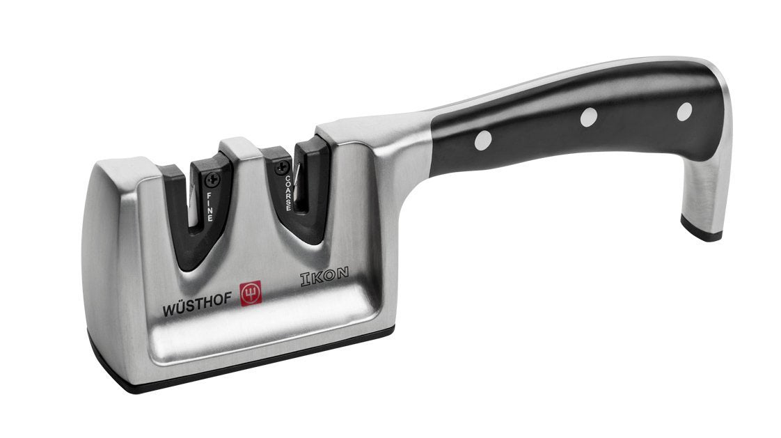 WÜSTHOF Afilador de Cuchillos Manual | Sistema de Afilado Preciso | Cuerpo de Plástico Resistente | Color Negro | Cocina Profesional