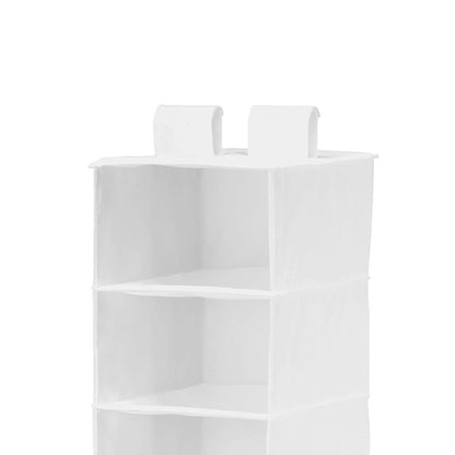 Honey-Can-Do, Organizador colgante para clóset de 8 repisas, Blanco, 1, 1