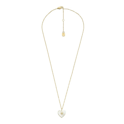 Fossil Collar jf04731710 radiant love de acero inoxidable en color dorado para dama