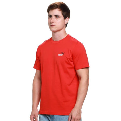 PUMA ESS 2 Color Playera con Logo - M - For All Time Red
