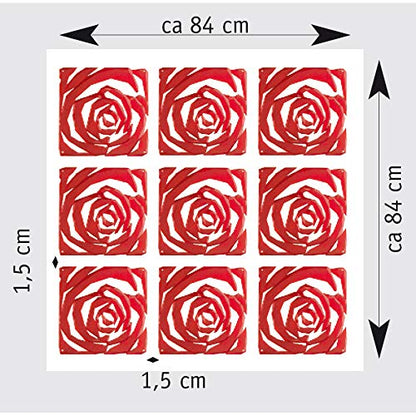 Koziol 2039526 Romance - Juego de 4 separadores para habitación (Juego de 4 Unidades), Color Negro