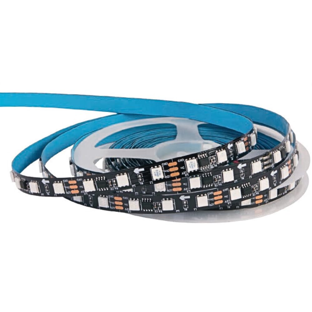 Tira LED Pixel Potencia 72W, 12V, 5 Metros, RGB Multicolor, 3,500 Lúmenes, LED independientes que pueden iluminarse en diferentes colores y patrones