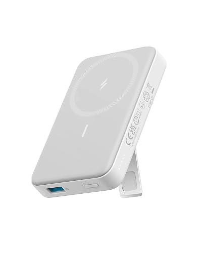Anker Power Bank 10000mAh Inalámbrico Magnético 20W Rápida Plegable | Batería Externa Cargador Portátil, Para iPhone 17/16/15/14, Galaxy, iPad, Xiaomi