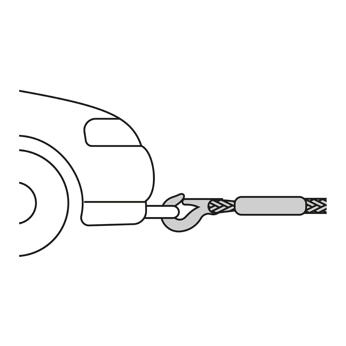 Truper CREM-5/8X35, Cuerda para remolque con ganchos, 5/8" x 3.5m