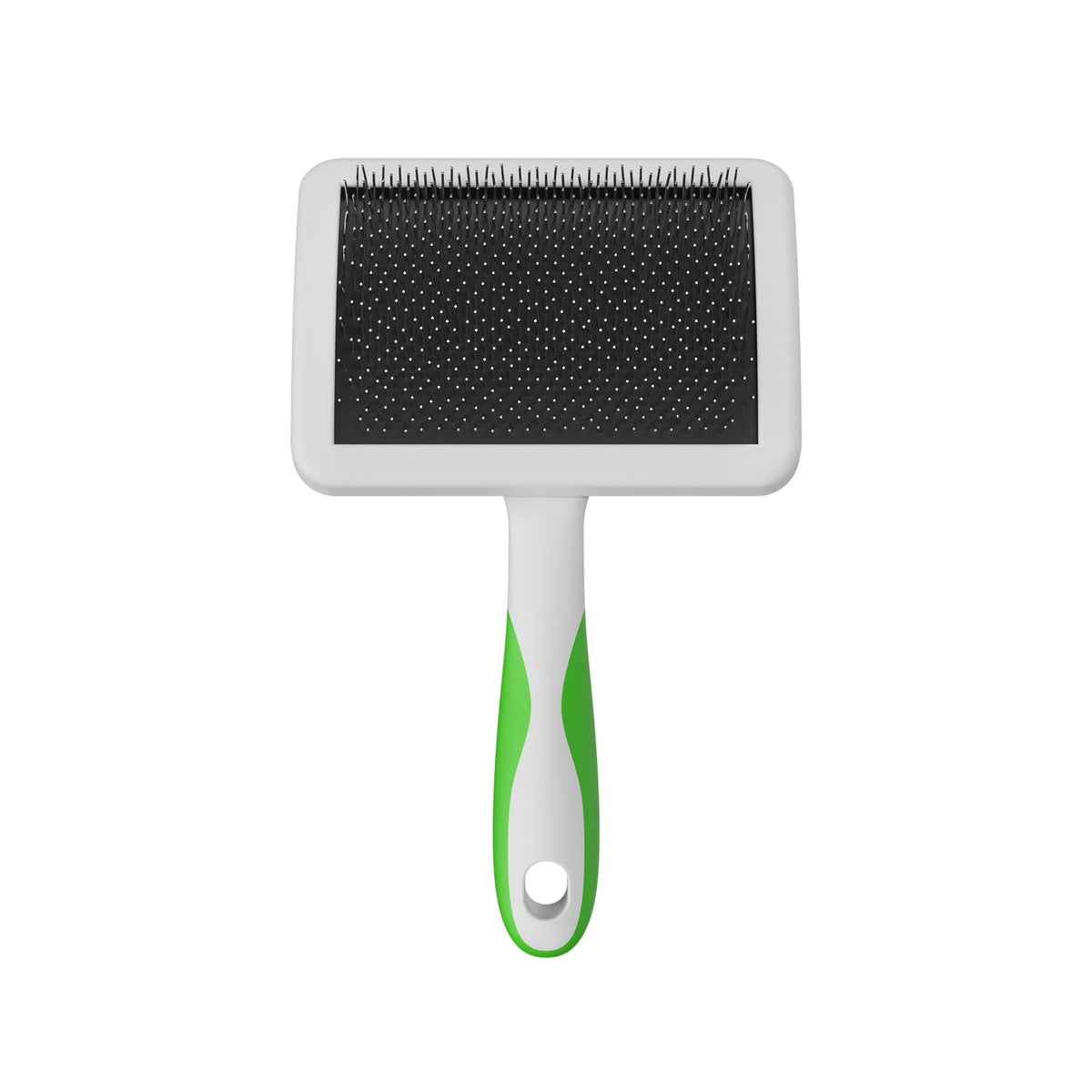 Andis Cepillo Autolimpiable 68540 | Grande, verde, para todas las razas, reduce desprendimiento, elimina enredos, cerdas de acero inoxidable
