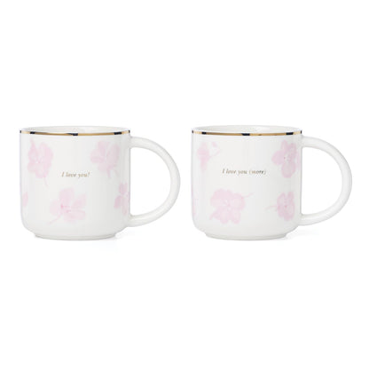 Kate Spade New York Tazón de Vidrio para Rosas Spring Pansies - Juego de tazas