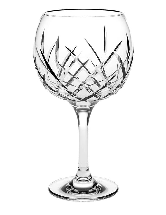 Juego de 6 Copas para Ginebra de Vidrio de 620 ml- Cristaleria italiana - Vidrio Cortado - Para Ginebra, Champaña, Vino, Cocteleia, Camarones, Ceviche...