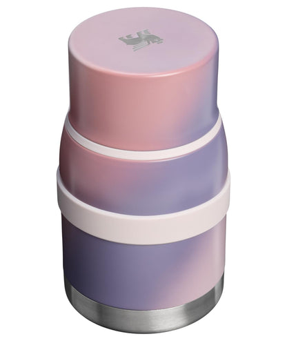 STANLEY The Adventure To-Go - Tarro de comida + Spork de 24 onzas / 0,71 L Espiral de amanecer