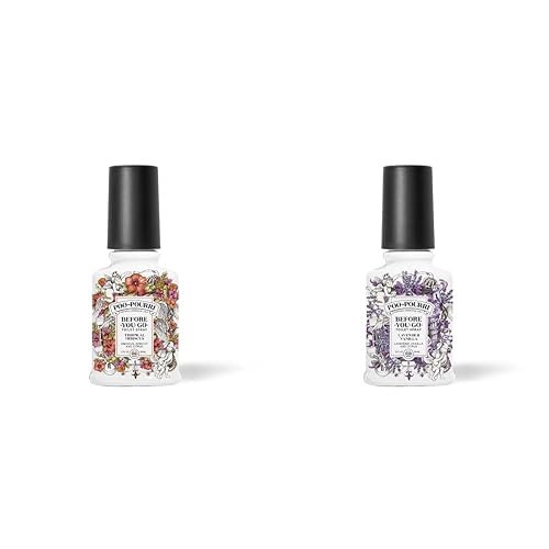 Poo-Pourri Before-You-Go - Espray para inodoro, Tropical Hibiscus + México Lavender Vanilla 2 Fl. Oz., Color, 59 Ml