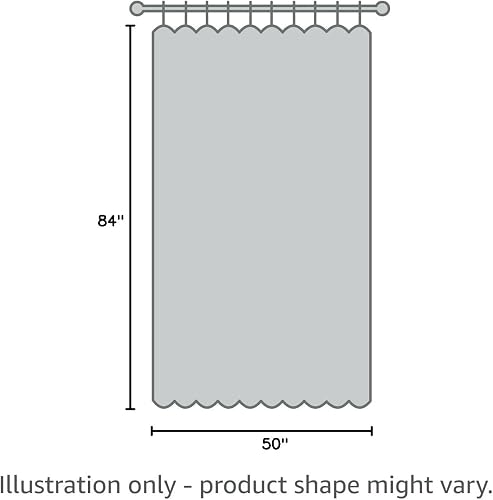 HPD Half Price Drapes - Cortinas de Lino sintético para Sala de Estar (1 Panel), 50 de Ancho x 84 de Largo, Cortinas texturizadas para oscurecer la habitación para recámara, 84 Pulgadas de Largo