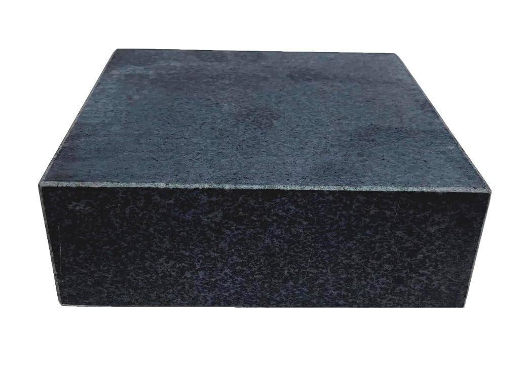 HHIP 4401-1596 - Placa de superficie de granito de 6 x 6 x 2 pulgadas, grado B, 0 repisa