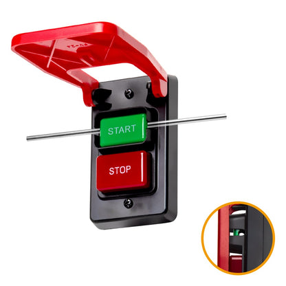POWERTEC Interruptor de paleta de doble voltaje de 120 V/230 V, 3 HP, paleta de rodilla para herramientas eléctricas, apagado rápido con tornillos para instalación de caja de pandillas. Se adapta a