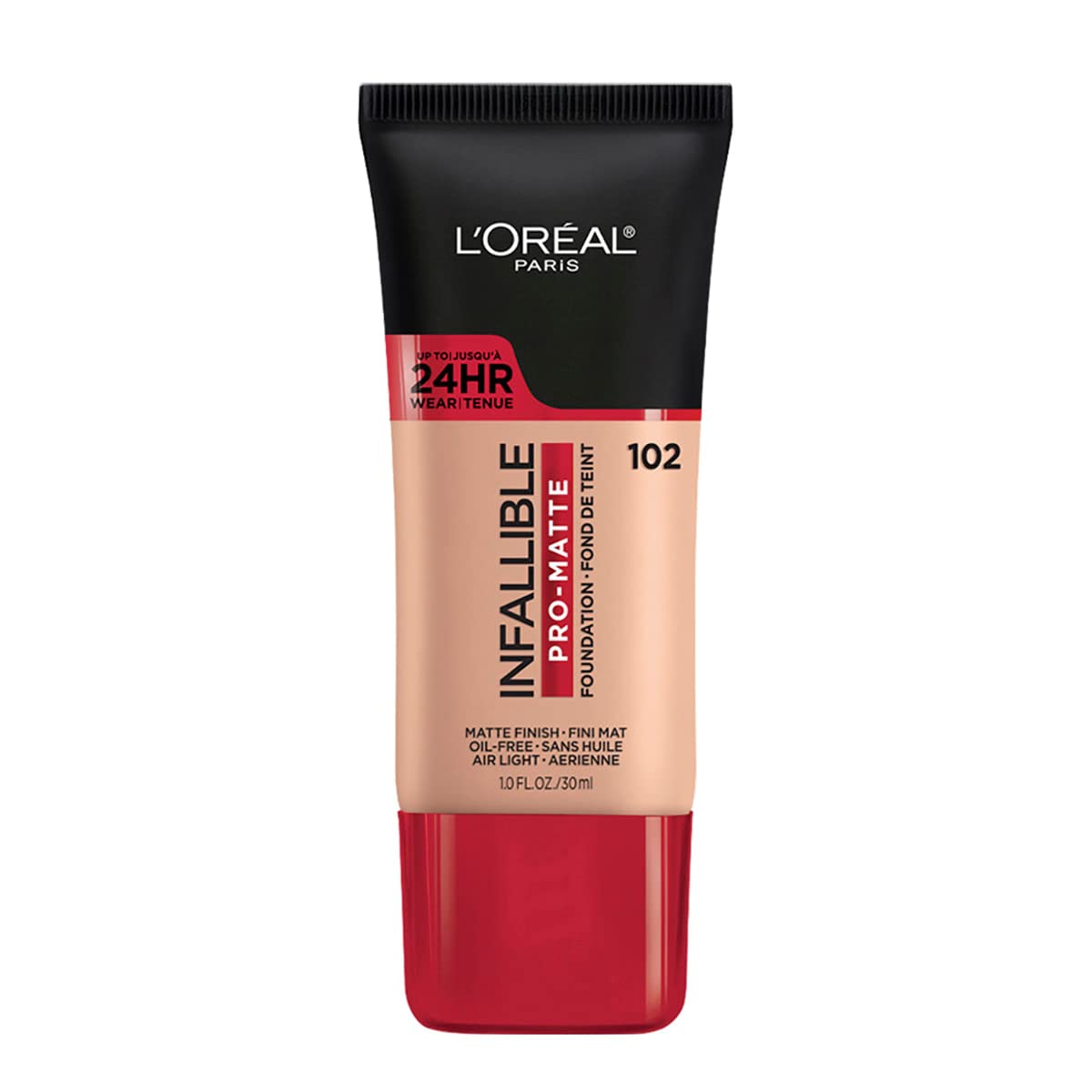 L'Oréal Paris Infallible 24H Pro-Matte Base de Maquillaje Líquida 30 ml - Shell Beige 102