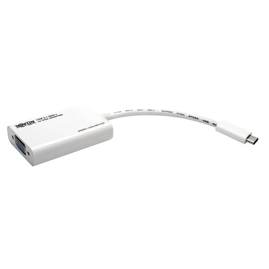 Tripp Lite U444-06N-VGA Adaptador de USB 3.1 Gen 1 USB-C a VGA (M/H), Compatible con Thunderbolt 3, 2048 x 1152 (1080p)