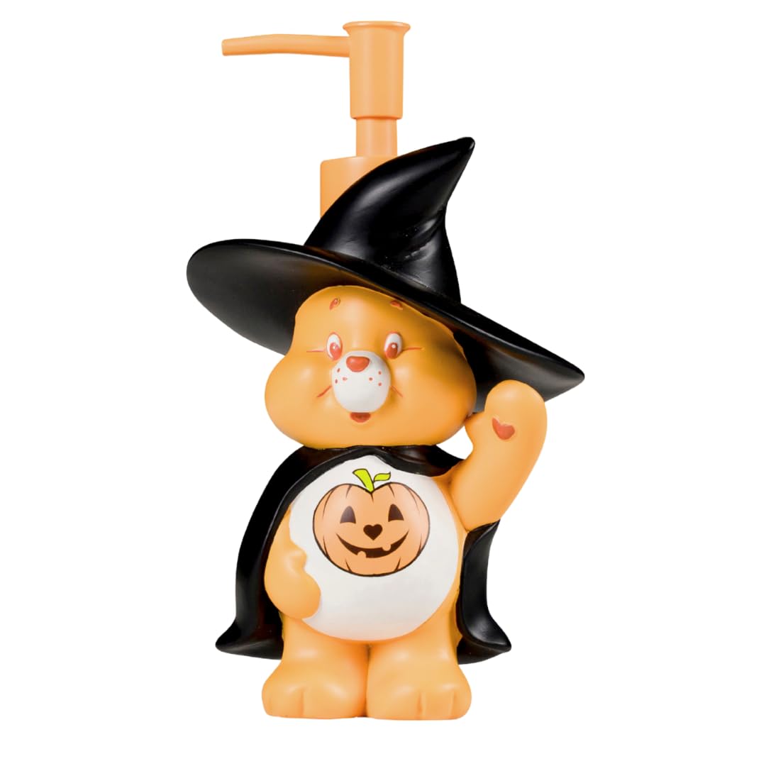 Care Bears Cheer Bear Wicked Witch - Dispensador de Bomba de Resina, jabón de loción/desinfectante de Manos, 14 onzas, (Producto con Licencia Oficial) de Franco Collectibles - Naranja - Dispensador de bomba de bruja Care Bears