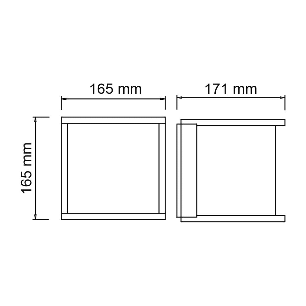 Tecnolite - Lámpara de Pared Arbotante Exterior, Potencia Máx. 60 W, Base E27, IP45, No incluye foco