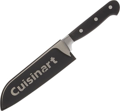 Cuisinart C77TR-8SL Cuchillo clásico con remache triple, 20.3 cm, negro, cuchillo santoku 17.8 cm (7"), Negro, 1