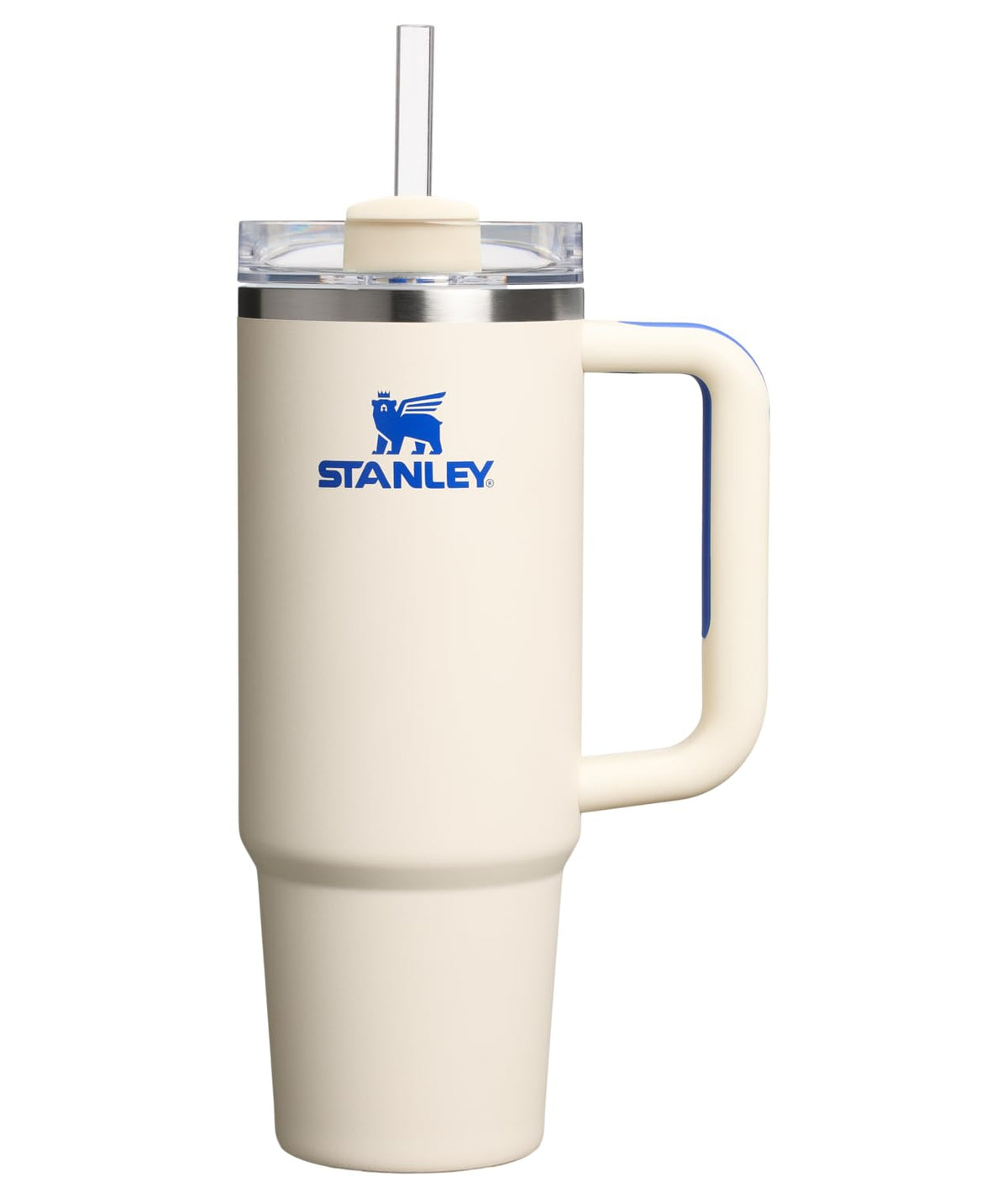 Stanley Quencher H2.0 Vaso con Asa y Popote, Tapa FlowState - 30 oz - Crema Royal