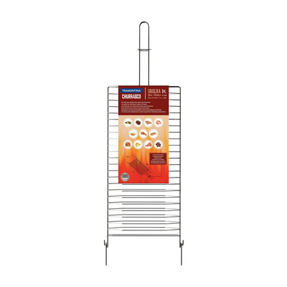 Tramontina - Parrilla Tramontina Churrasco en Acero Inoxidable 56x18 cm