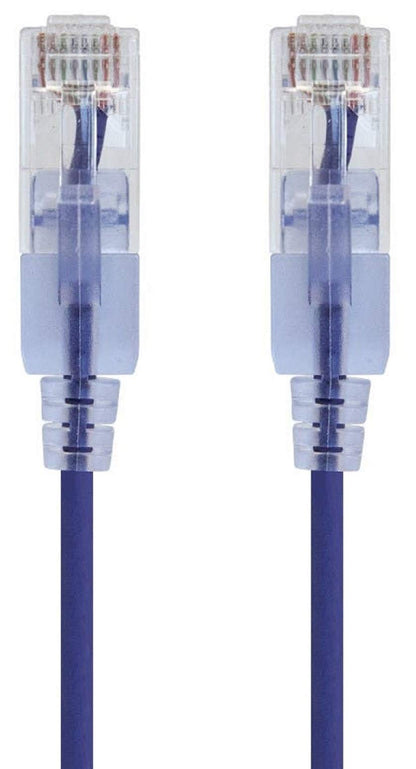 Monoprice SlimRun Cable de Conexión Ethernet Cat6A, 10 Gbit/s - Púrpura - 3ft - Paquete de 10