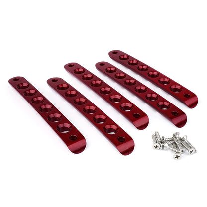 Xprite - Juego de 5 piezas de insertos de aluminio cepillado para manija de puerta lateral y molduras de cubierta compatibles con Jeep Wrangler JK JKU Unlimited Sahara Rubicon 4 puertas, duradero,