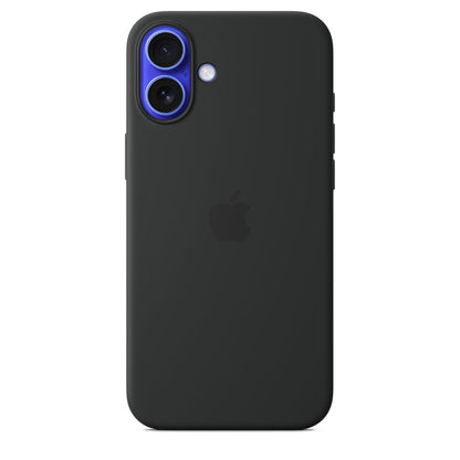 Apple Funda con MagSafe para iPhone 16 Plus, Silicón o Policarbonato - Silicon - Negro