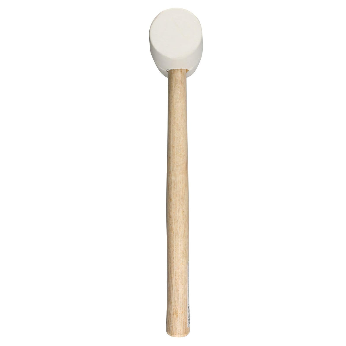 Surtek 608B Mazo con cabeza de hule blanco con mango de madera de 12", 8 oz