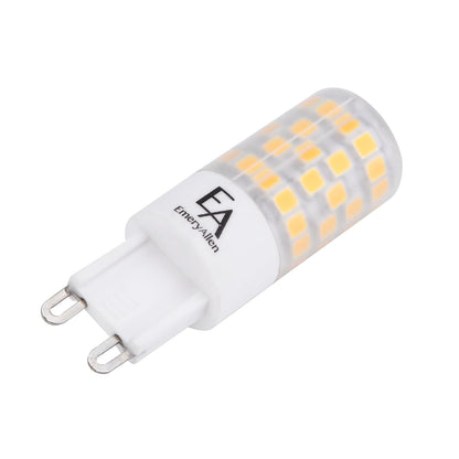 EmeryAllen EA-G9-4.5W-001-309F-D Dimmable Miniature Bi-Pin Base JA8 Compliant LED Light Bulb, 120V-4.5Watt (50W Equivalent) 450 Lumens, 3000K, 1 Pcs, White