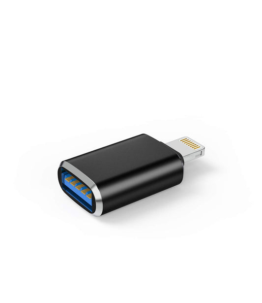 Adaptador Lightning Macho a USB 3.0 Hembra OTG Cable para iPhone 12 11 XR X XS 8 7 Plus MAX Compatible con iPad Air Pro Mini, Compatible con cámara Lector de Tarjetas, Mouse, Teclado, concentradores