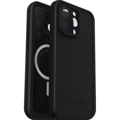 OtterBox - Funda Impermeable para iPhone 15 Pro MAX (Solamente) Serie FRĒ con MagSafe (diseñada por LifeProof), Color Negro, Impermeable, 60% plástico Reciclado, Elegante y Elegante