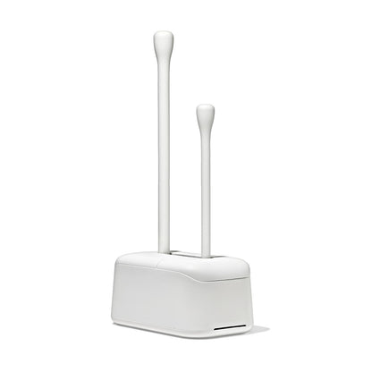 OXO Good Grips - Juego de escobillas de Inodoro y émbolo | OXO Good Grips - Juego de escobillas de inodoro y émbolo, color blanco