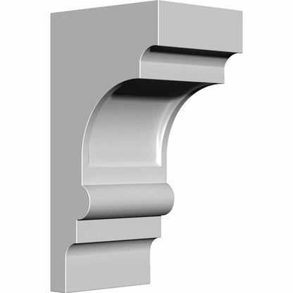 Ekena Millwork BKT03X04X08DI Soporte Diane de 3 1/2 pulgadas de ancho x 4 1/4 pulgadas de profundidad x 8 pulgadas de alto