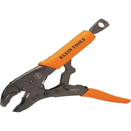 Klein Tools 38660 - Juego de alicates de bloqueo curvados de 7 pulgadas y 10 pulgadas, asas de liberación rápida, alto par y poder de agarre, 2 piezas