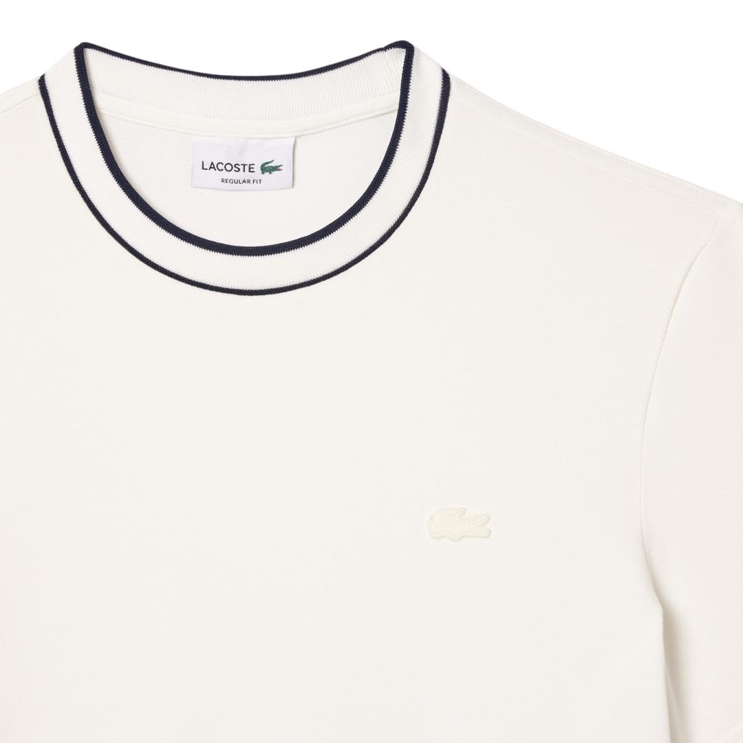 Lacoste - Playera con Cuello de Rayas piqué para Hombre