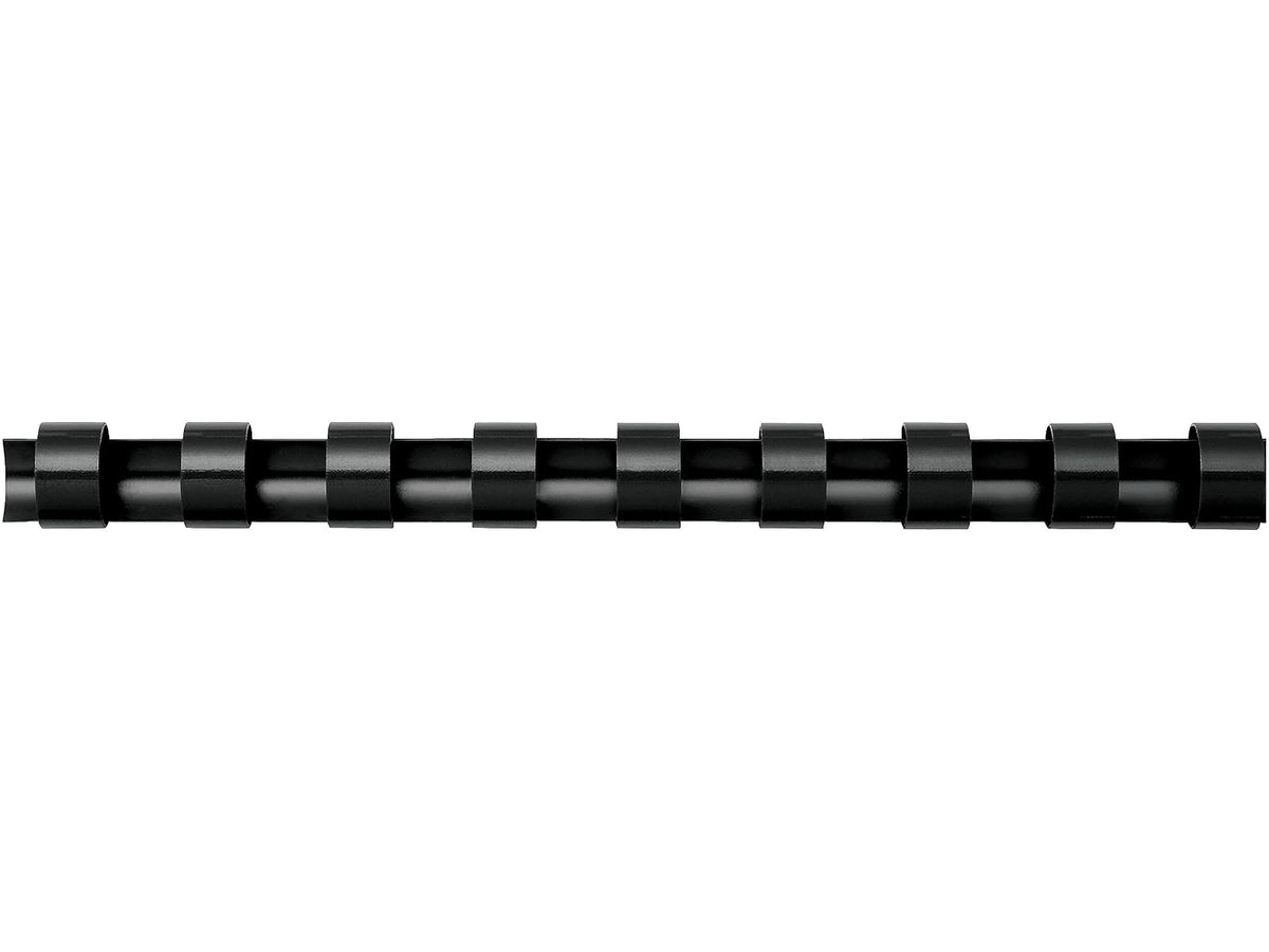 Fellowes Plastic Comb Binding Spines, 1/4 Inch Diameter, Black, 20 Sheets, 100 Pack (52366)